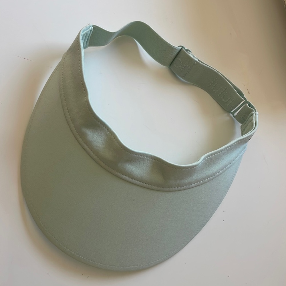 Light seafoam green visor -like new